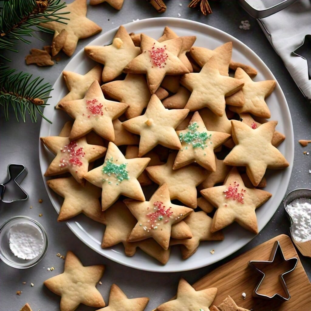 Christmas Star Cookies ( cornflake recipies )